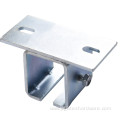 Hanging door track bracket for suspension wheel